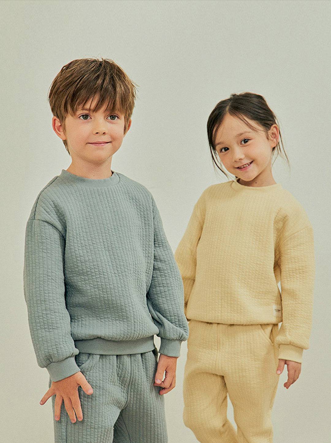 Everly Textured Sweatshirt & Pants Set - ToTo Heros l Premium Children's Clothing
