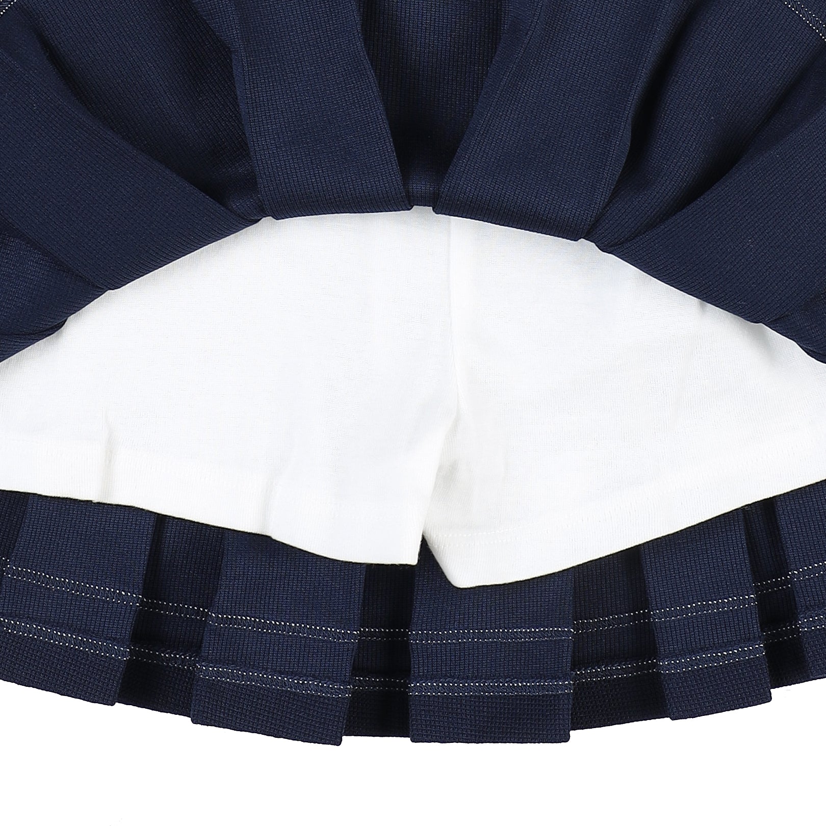 Victory Striped Pleated Skirt-Skirt - Kids-ToTo Heros-ToTo Heros Premium Children's Clothing