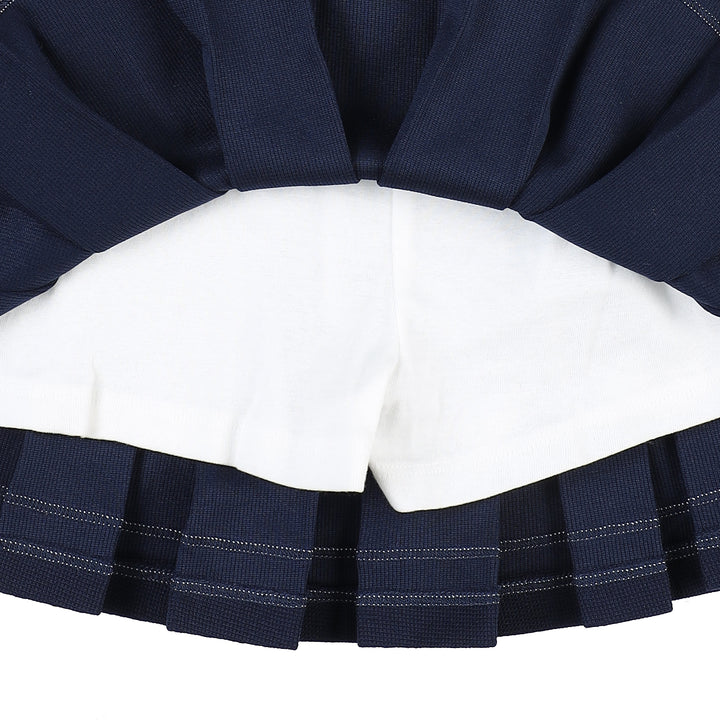 Victory Striped Pleated Skirt-Skirt - Kids-ToTo Heros-ToTo Heros Premium Children's Clothing
