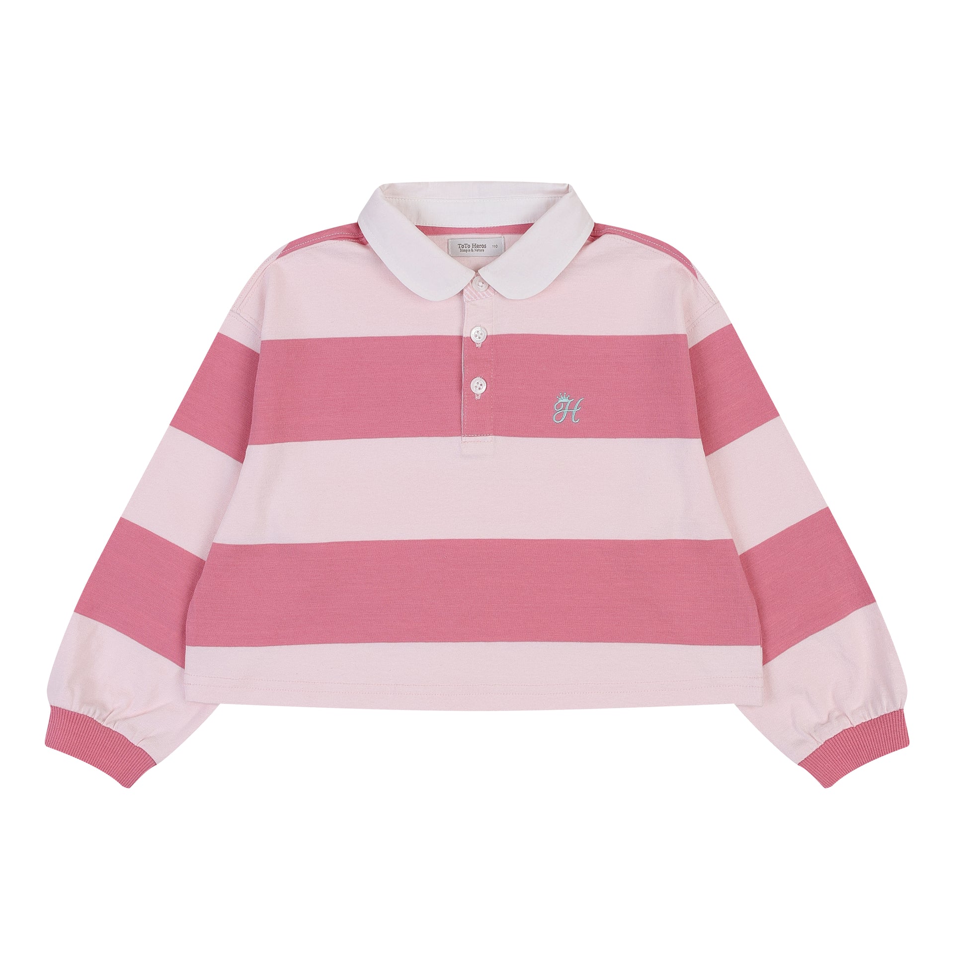 Winnie Round Collar Crop T-Shirt-T-Shirt - Kids-ToTo Heros-ToTo Heros Premium Children's Clothing
