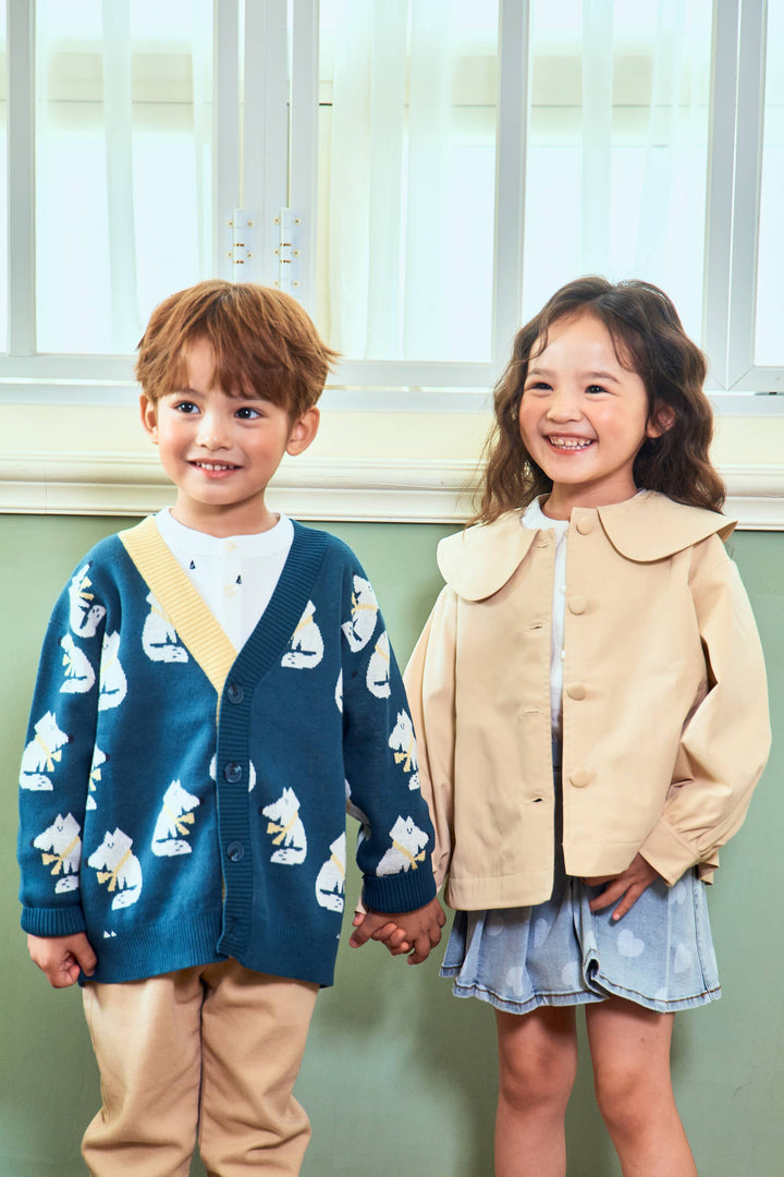 Adele Short Trench Jacket - ToTo Heros l Premium Children's Clothing