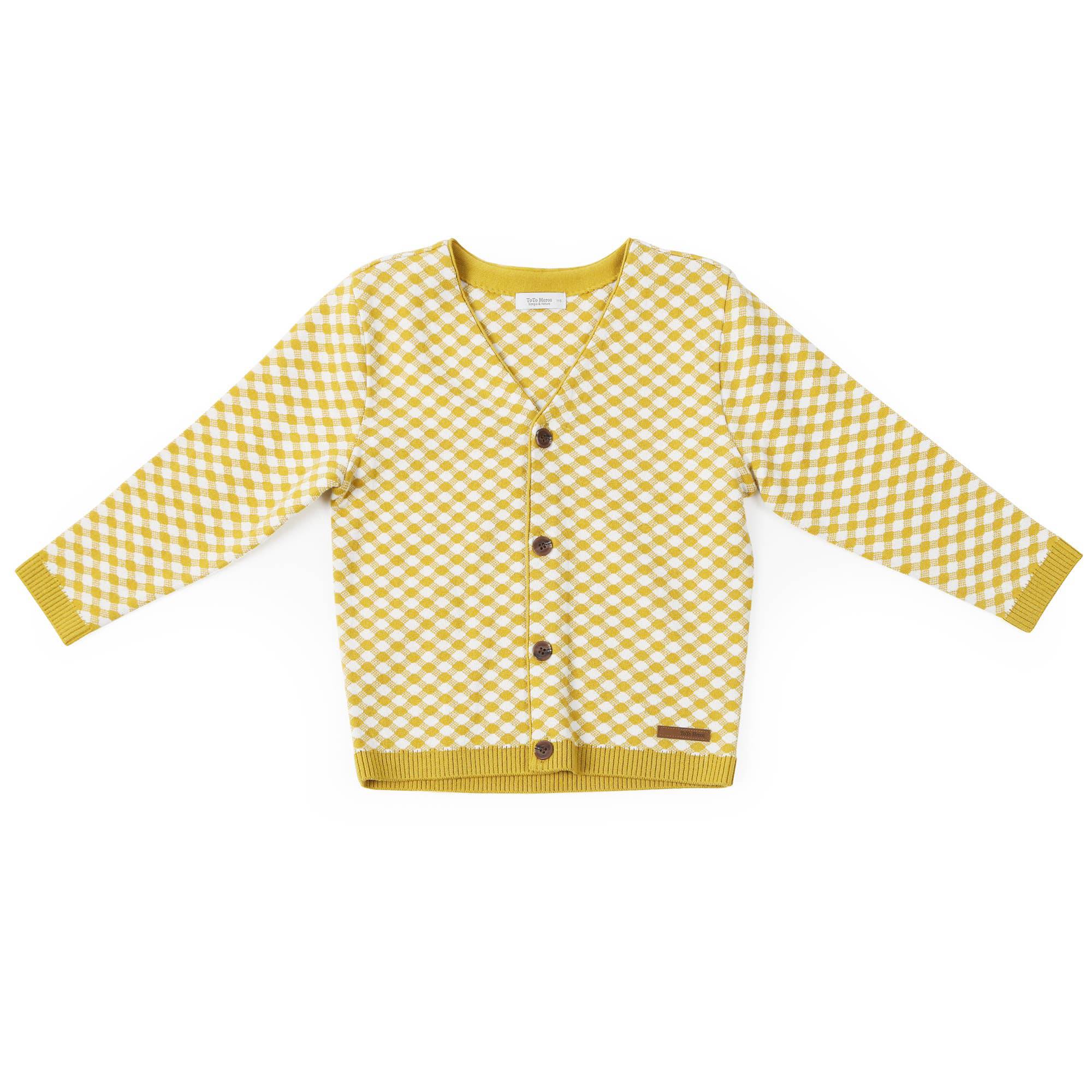 Honeycomb Trellis Pattern Cardigan - ToTo Heros l Premium Children's Clothing