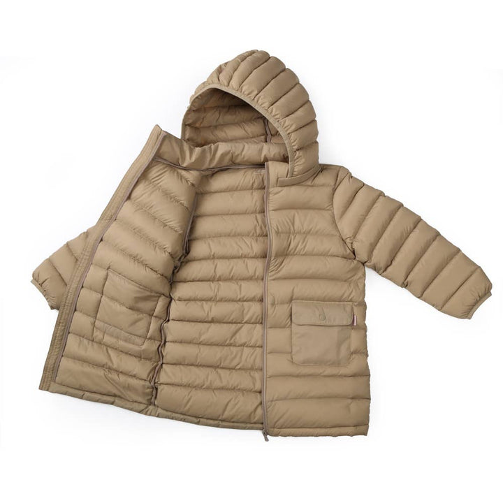 Lightweight Hooded Long Puffer Goose Down Jacket - ToTo Heros l Premium Children's Clothing