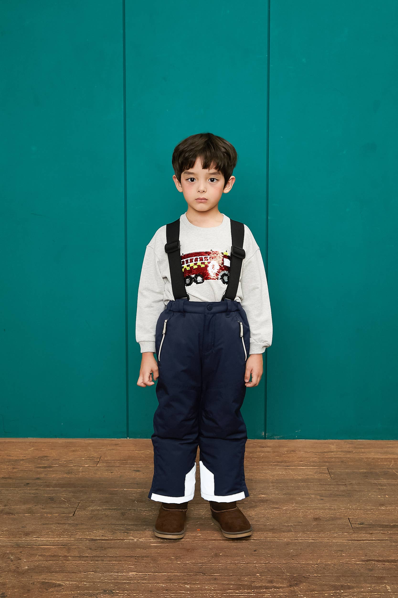 Water Resistant Insulated Suspender Snow Pants - ToTo Heros l Premium Children's Clothing