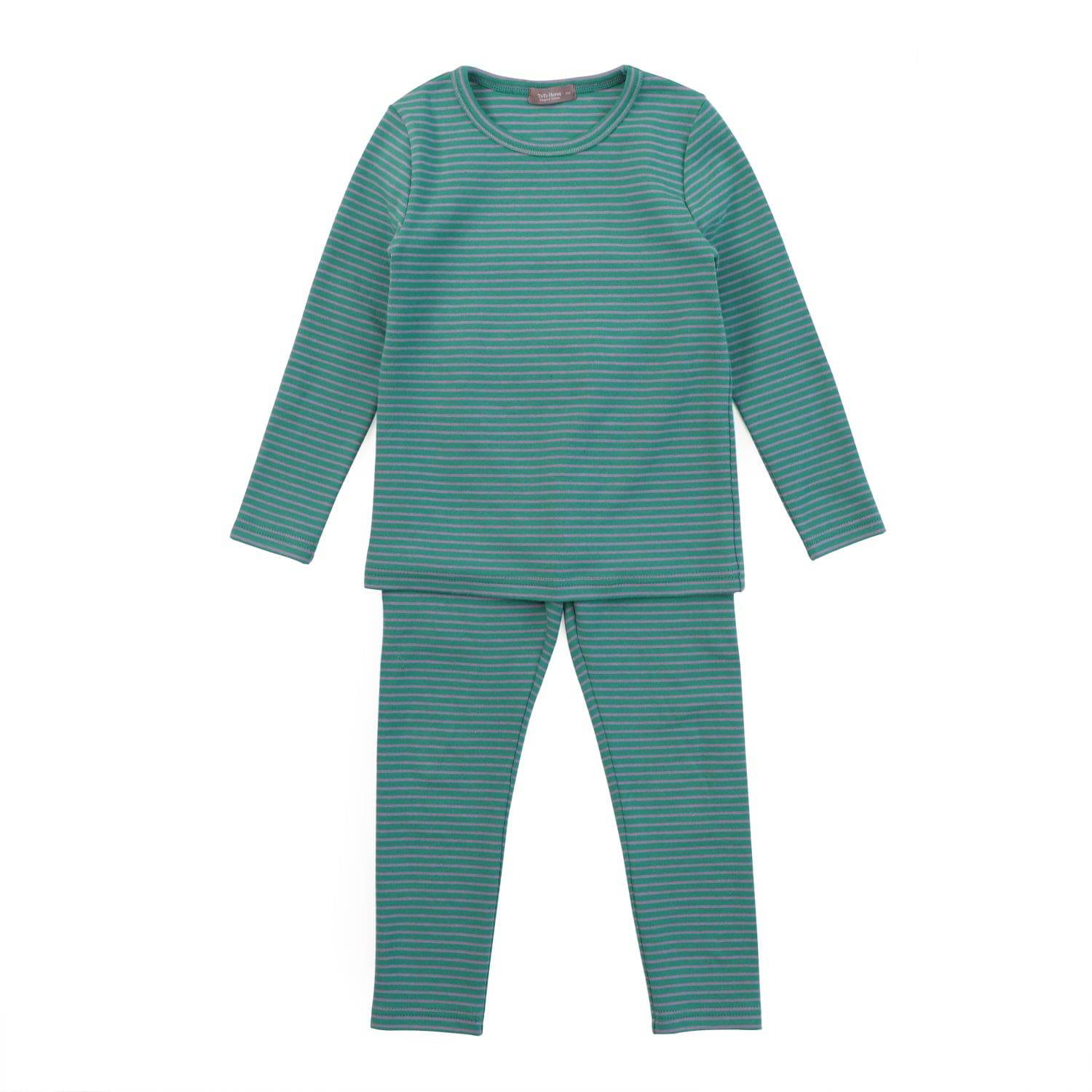 Striped Long Johns Pajama Top & Pants Set - ToTo Heros l Premium Children's Clothing