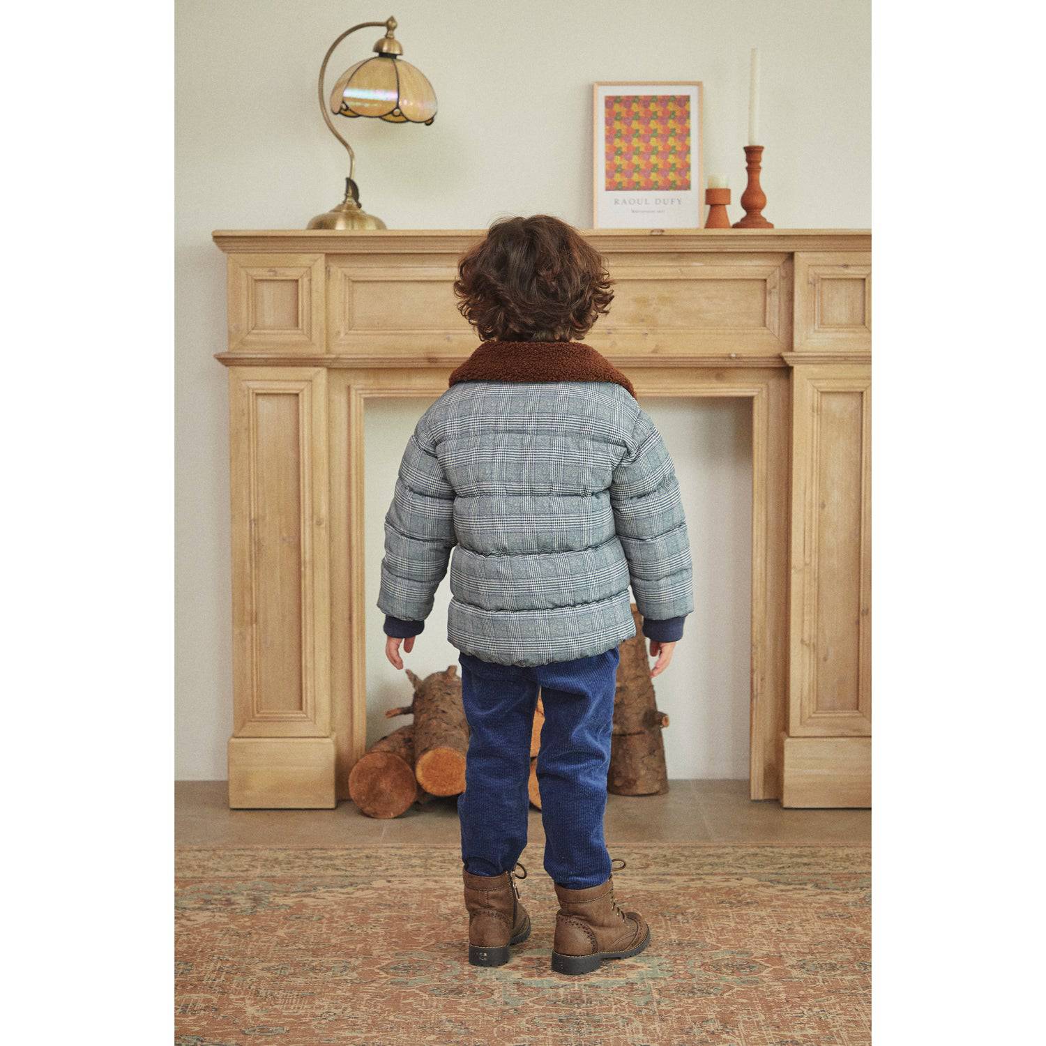 Faux Fur Collared Puffer Jacket - ToTo Heros l Premium Children's Clothing