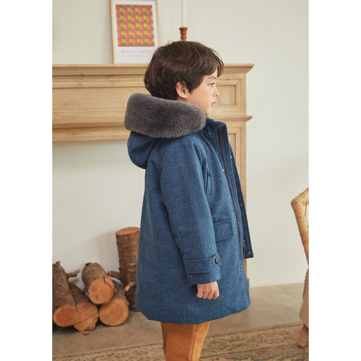 Tyler Wool Blend Padded Coat - ToTo Heros l Premium Children's Clothing