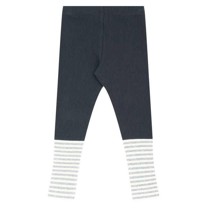 Striped Colorblock Hem Leggings - ToTo Heros l Premium Children's Clothing