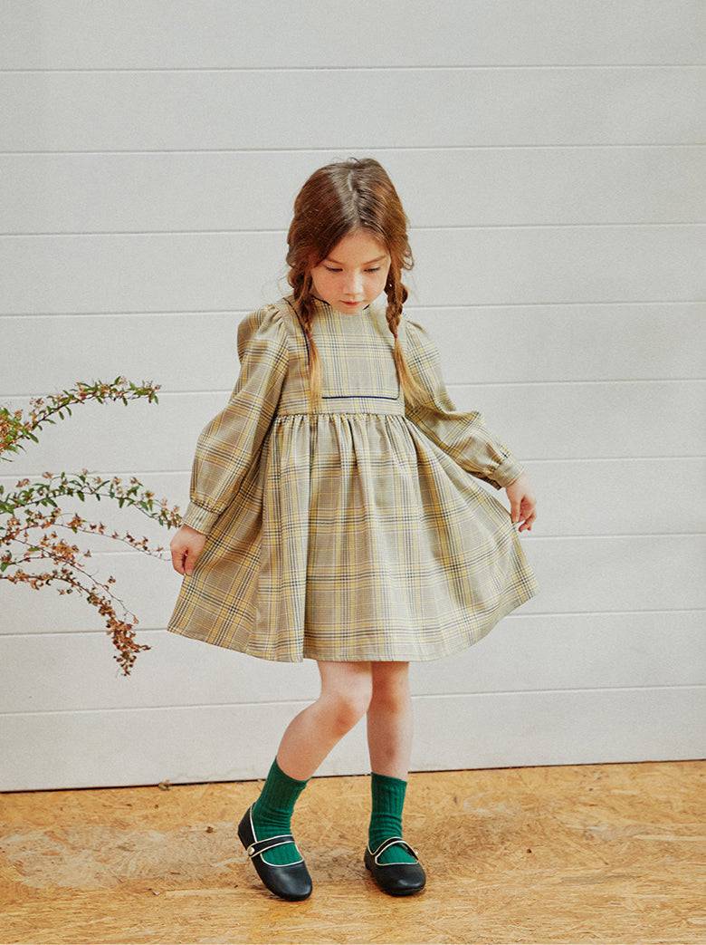 Jane Checkered Dress - ToTo Heros l Premium Children's Clothing