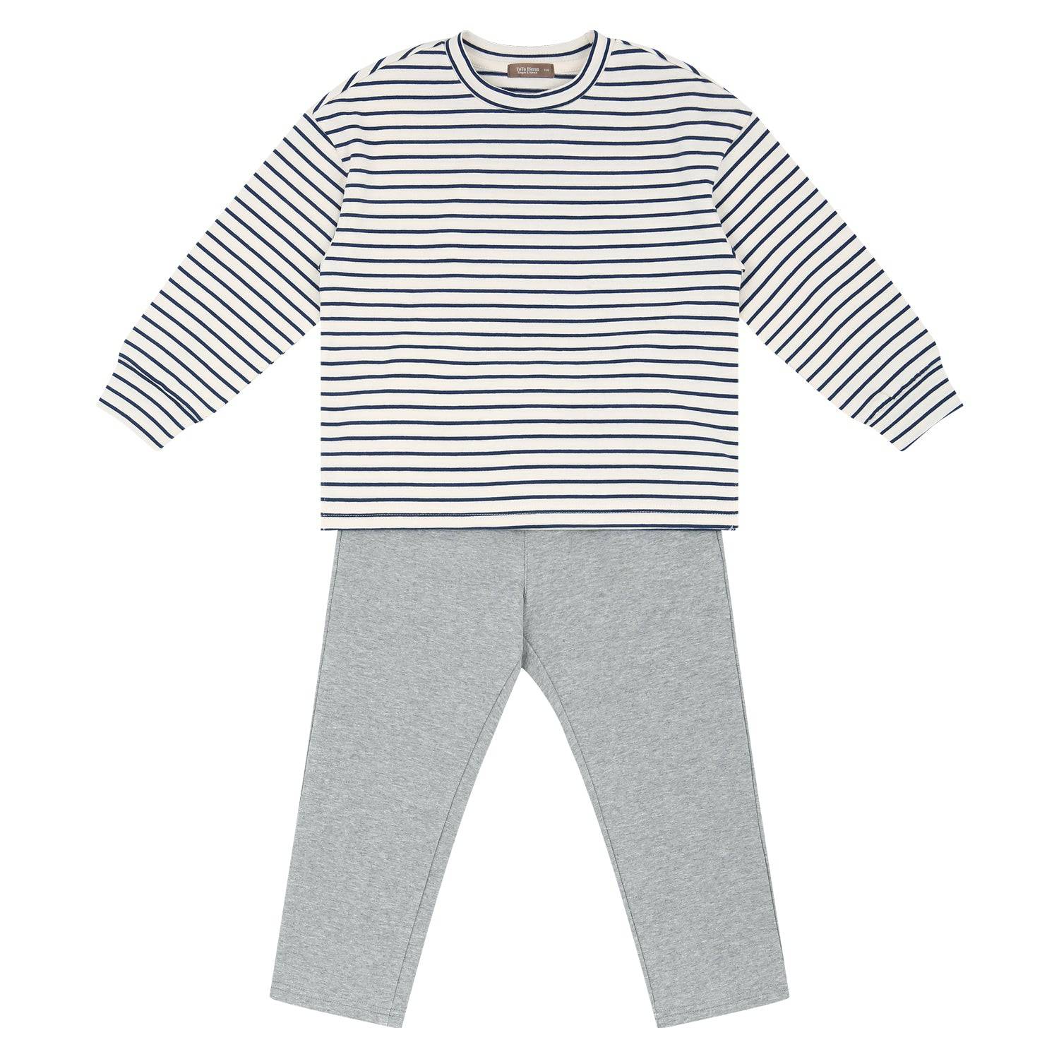 Striped Long Sleeve T-Shirt & Pants Set - ToTo Heros l Premium Children's Clothing