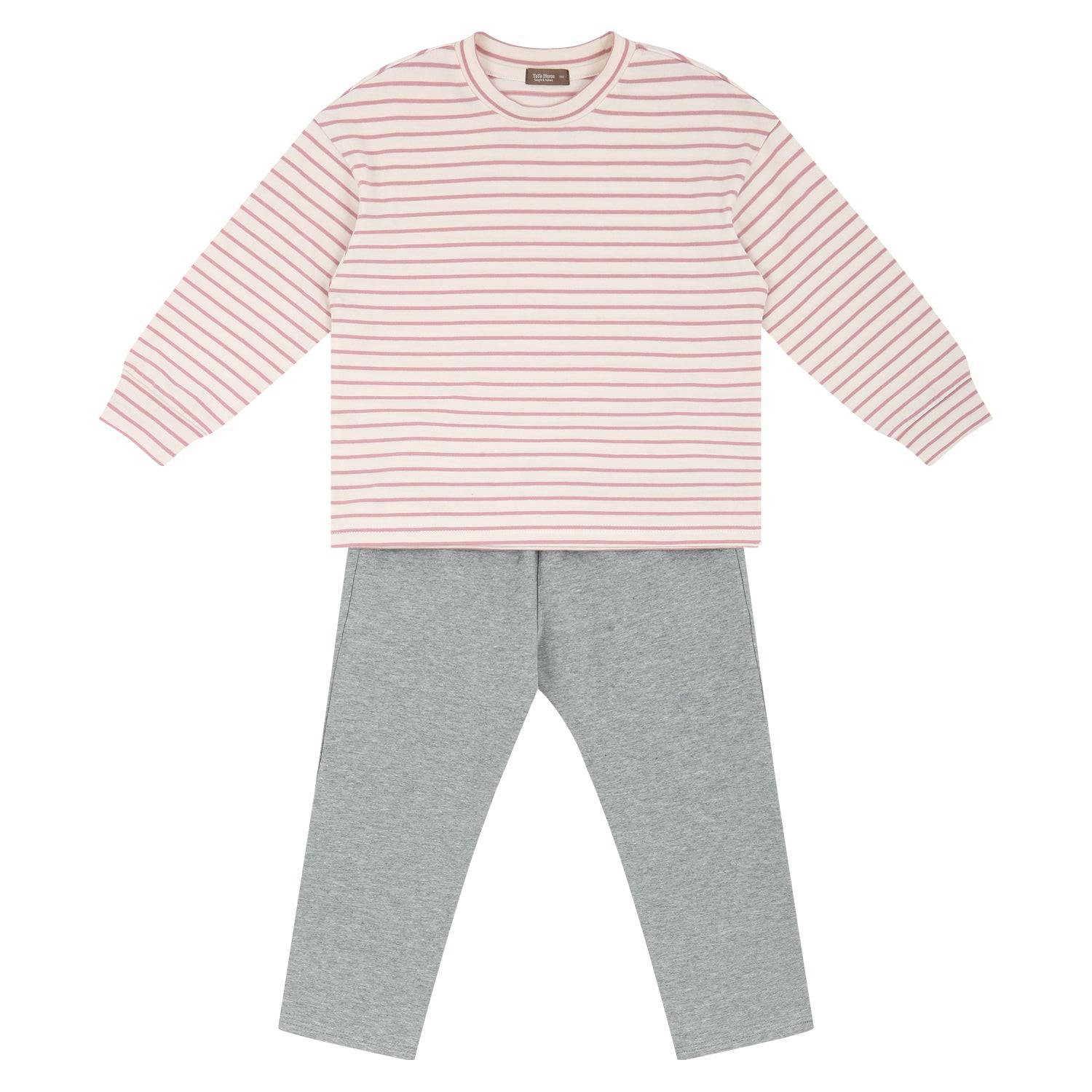 Striped Long Sleeve T-Shirt & Pants Set - ToTo Heros l Premium Children's Clothing