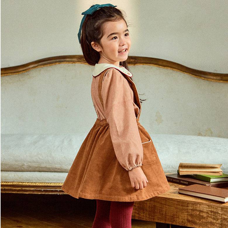 Paige Skirt With Suspenders - ToTo Heros l Premium Children's Clothing