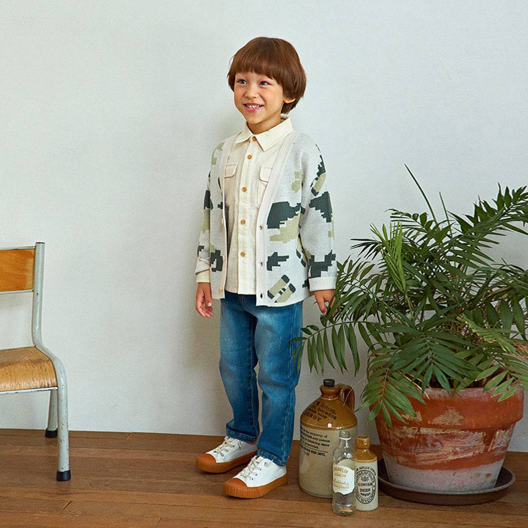 Forest Theme Knit Cardigan - ToTo Heros l Premium Children's Clothing