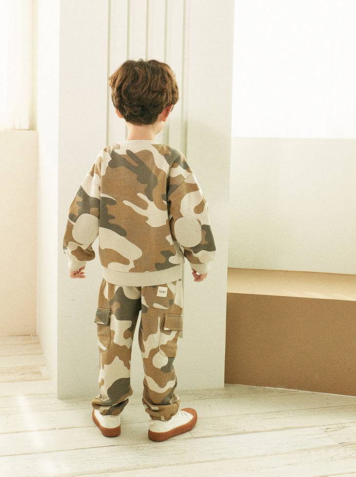 Camo Fleeced Pocket Sweatpants - ToTo Heros l Premium Children's Clothing