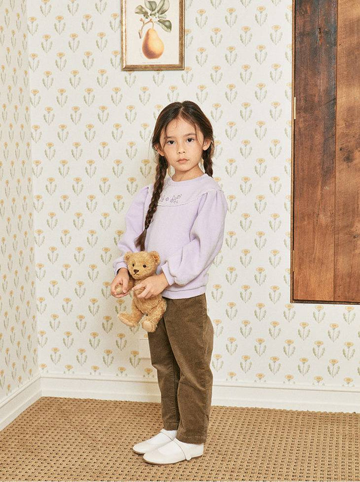 Nana Button Detail Corduroy Pants - ToTo Heros l Premium Children's Clothing