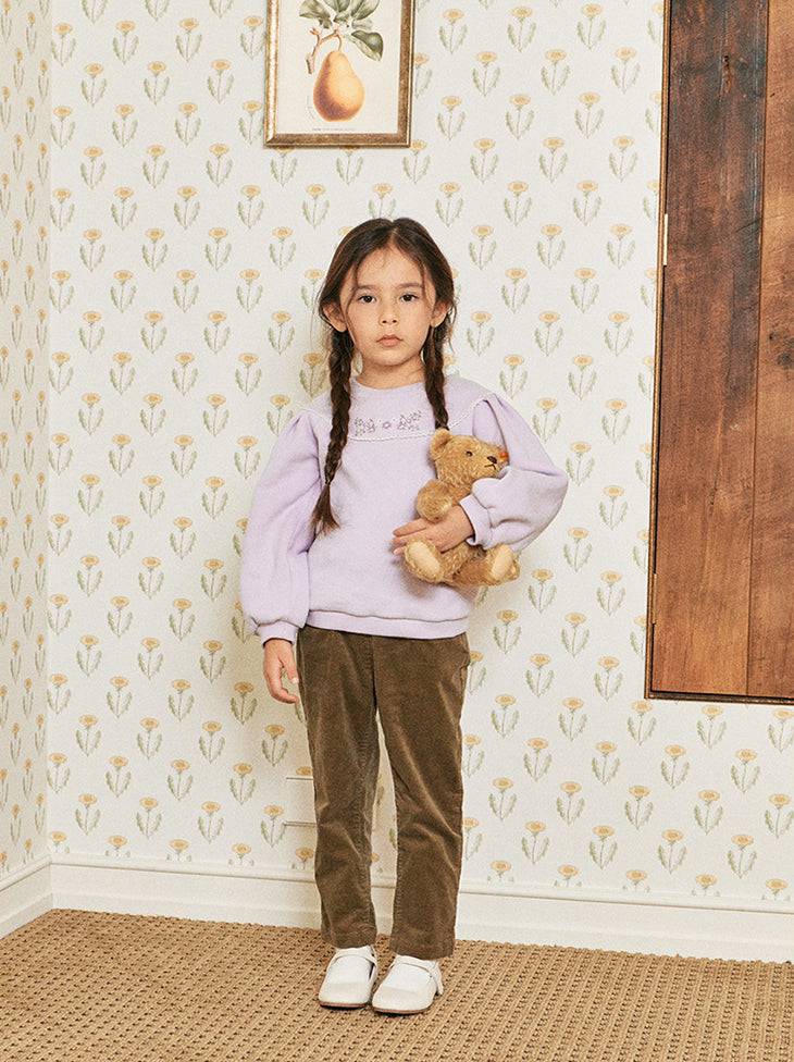 Nana Button Detail Corduroy Pants - ToTo Heros l Premium Children's Clothing