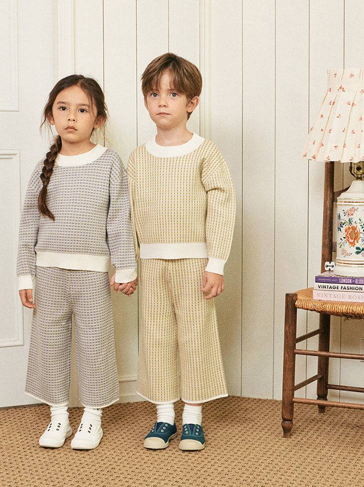 Luke Jacquard Knit Top & Pants Set - ToTo Heros l Premium Children's Clothing