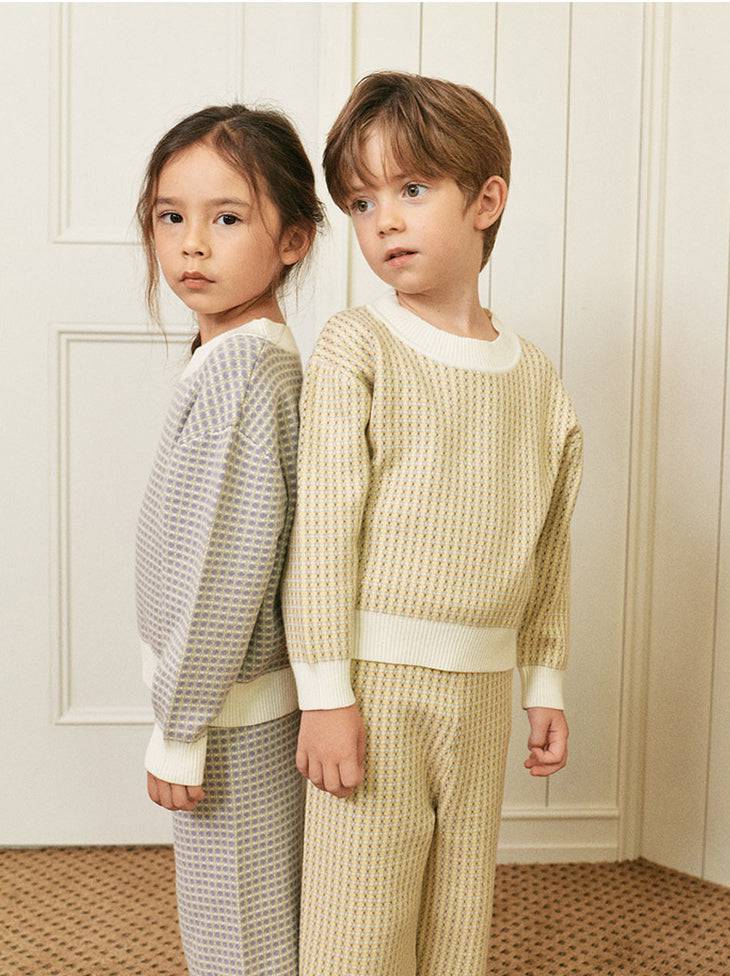 Luke Jacquard Knit Top & Pants Set - ToTo Heros l Premium Children's Clothing