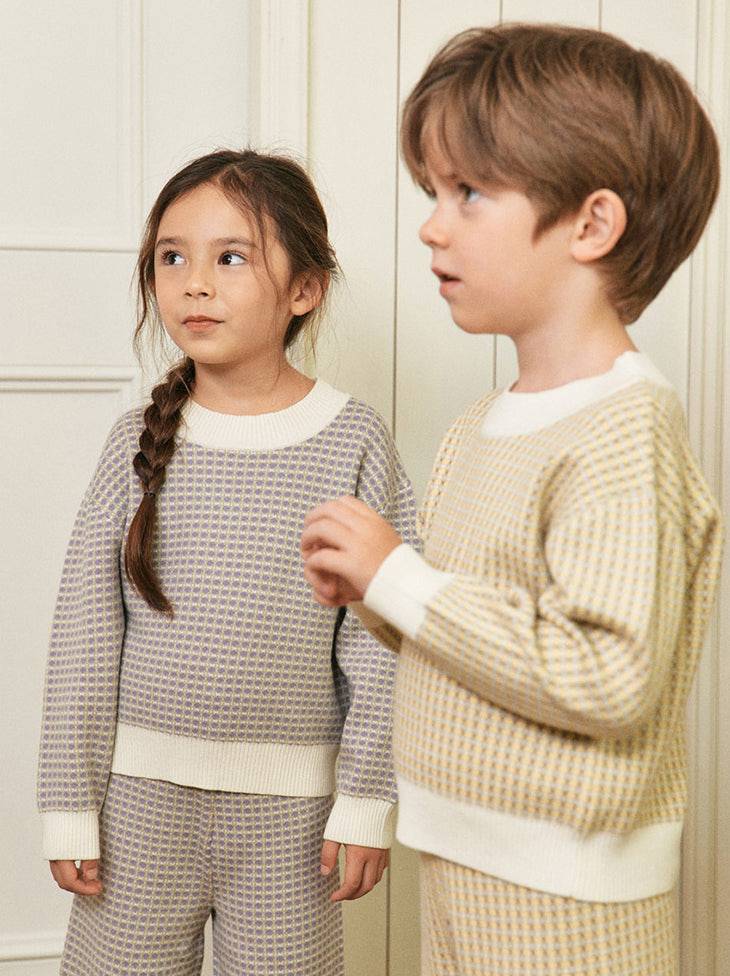 Luke Jacquard Knit Top & Pants Set - ToTo Heros l Premium Children's Clothing