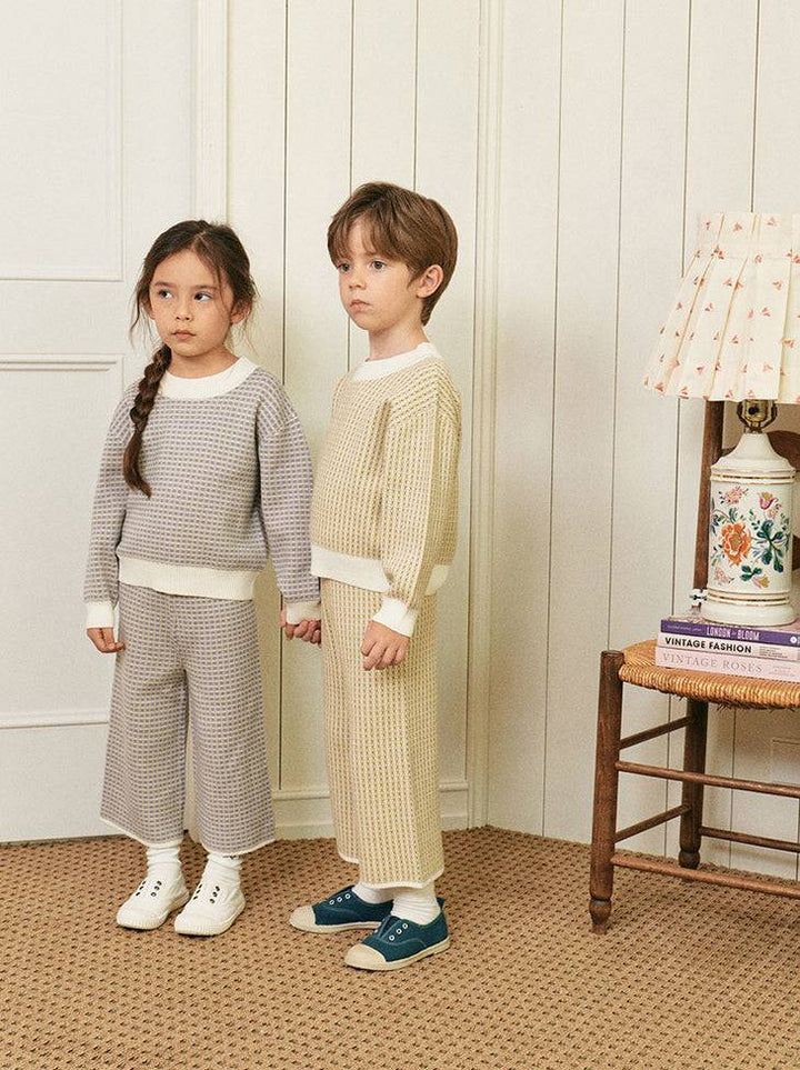 Luke Jacquard Knit Top & Pants Set - ToTo Heros l Premium Children's Clothing