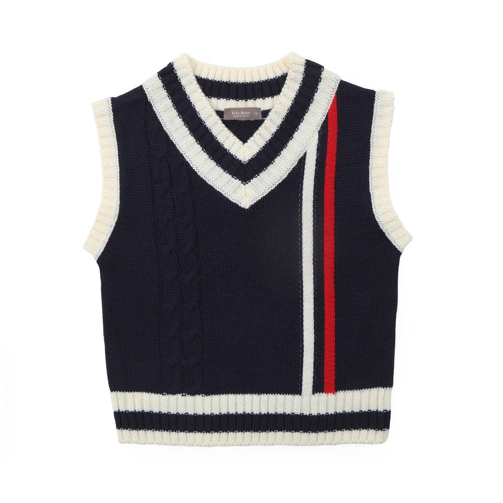 Striped Knit Vest - ToTo Heros l Premium Children's Clothing