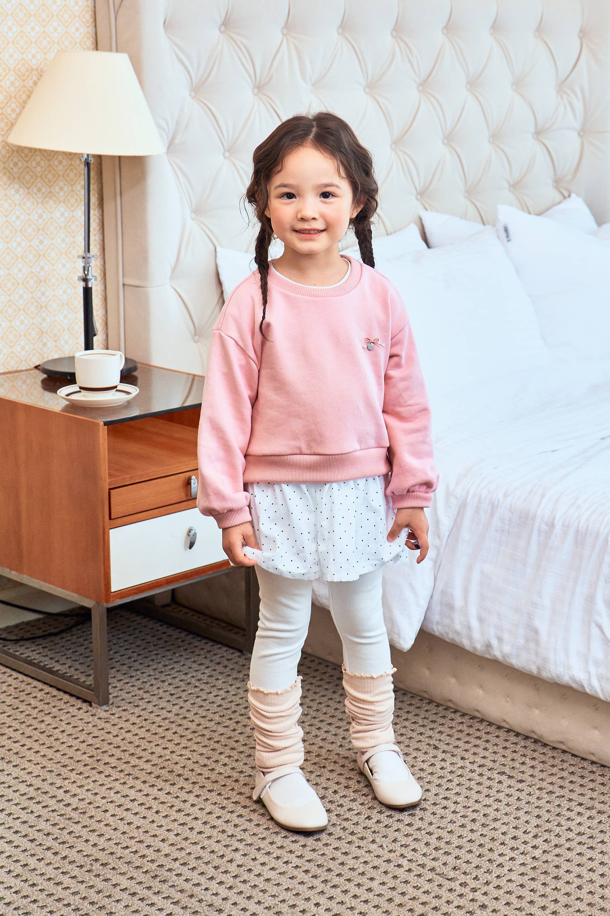 Layered Ankle Detail Leggings - ToTo Heros l Premium Children's Clothing