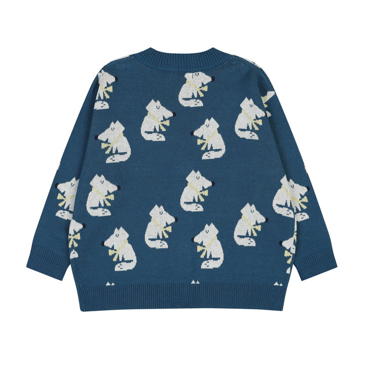 Fox Pattern Fall Cardigan - ToTo Heros l Premium Children's Clothing