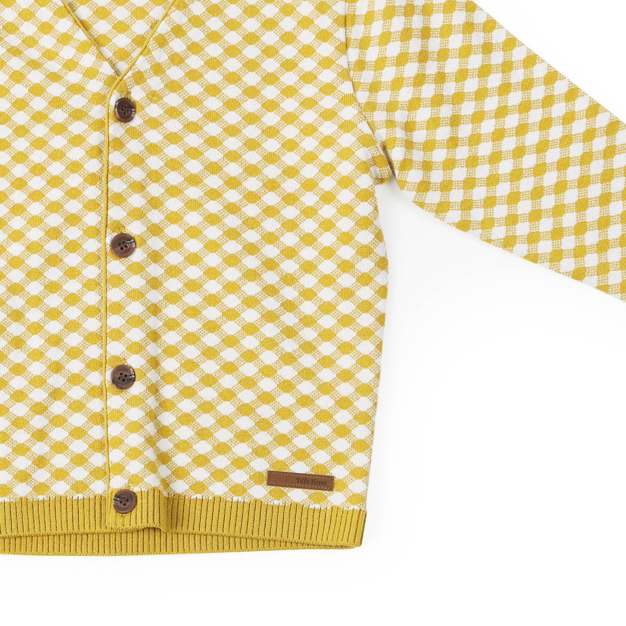 Honeycomb Trellis Pattern Cardigan - ToTo Heros l Premium Children's Clothing