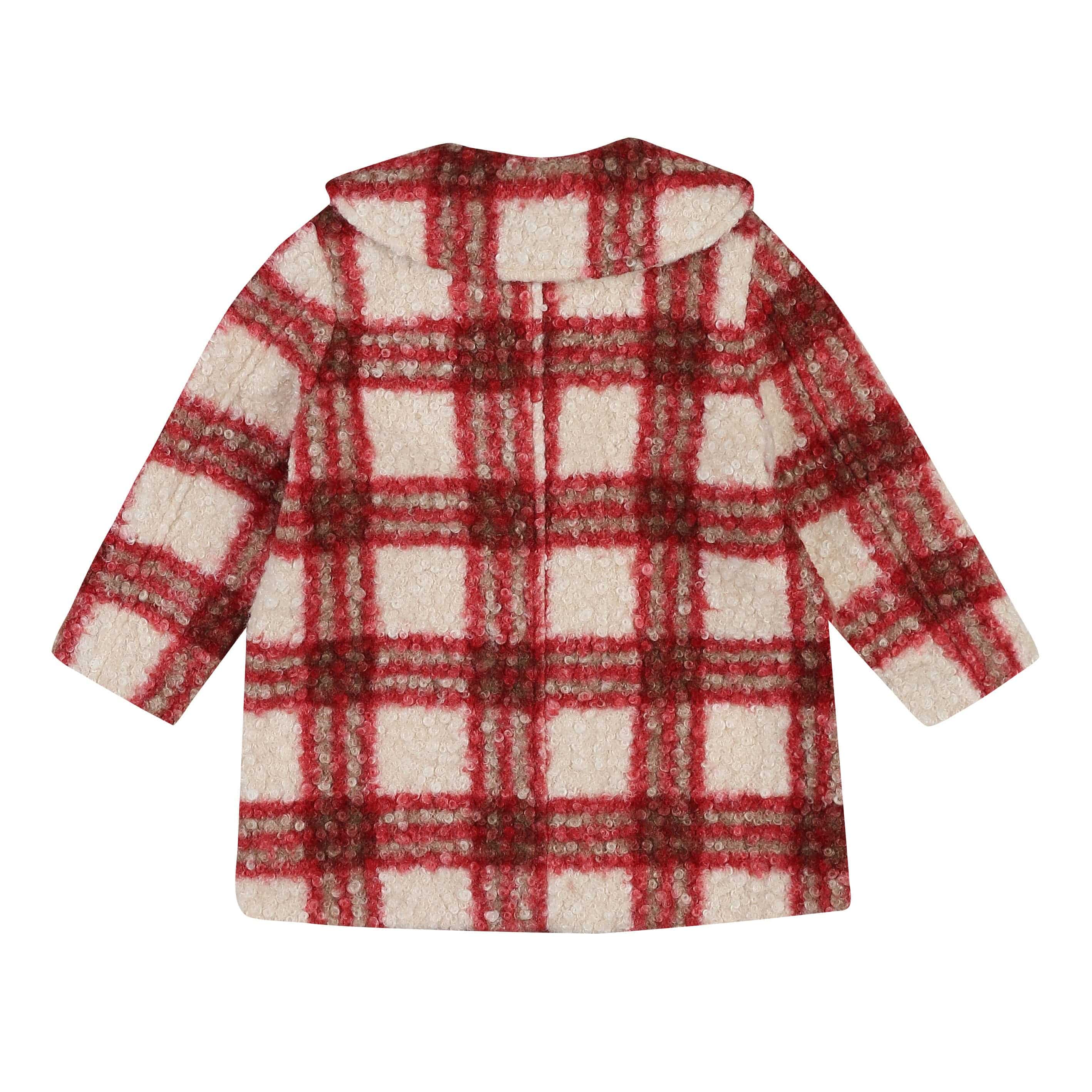 Amelia Checkered Coat with Mini Bag - ToTo Heros l Premium Children's Clothing