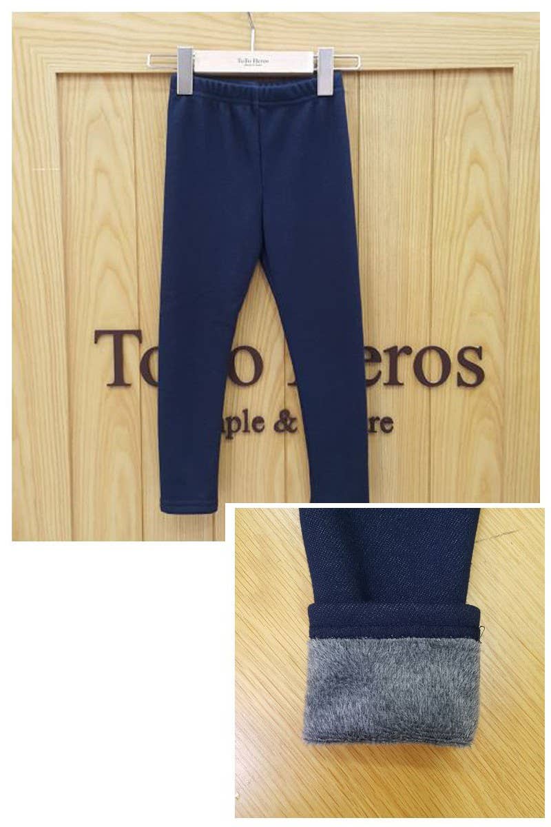 Warm Leggings with Fur Lining - ToTo Heros l Premium Children's Clothing