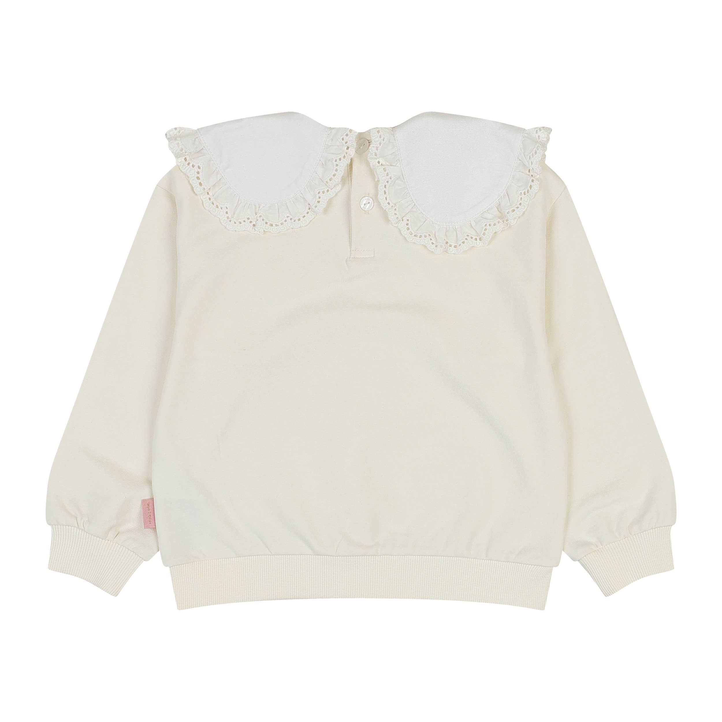 Chloe Embroidery Collared Sweatshirt - ToTo Heros l Premium Children's Clothing