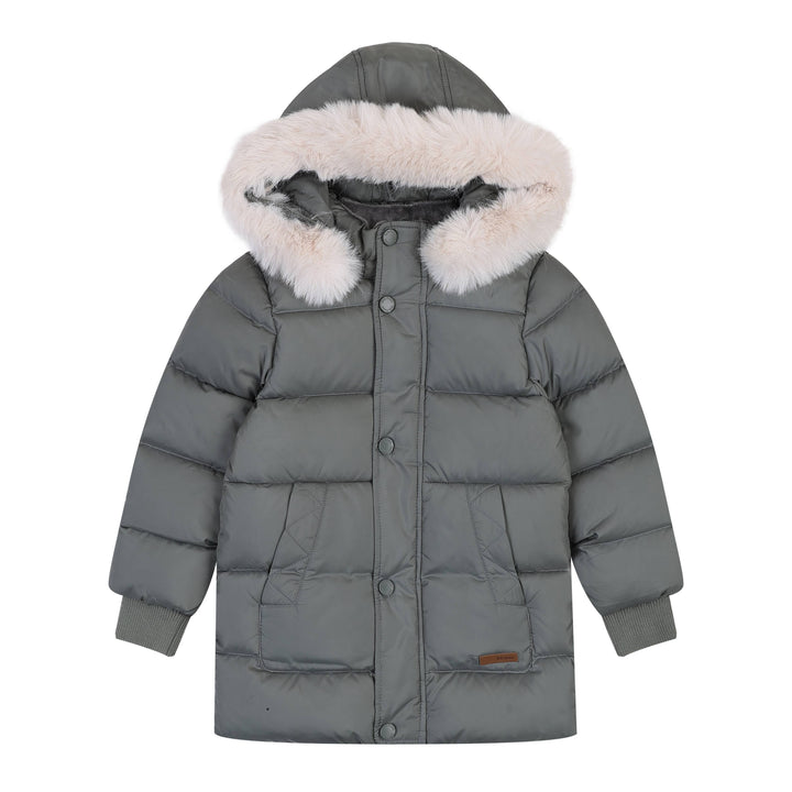 Conner Down Puffer Jacket with Detachable Hood - ToTo Heros l Premium Children's Clothing