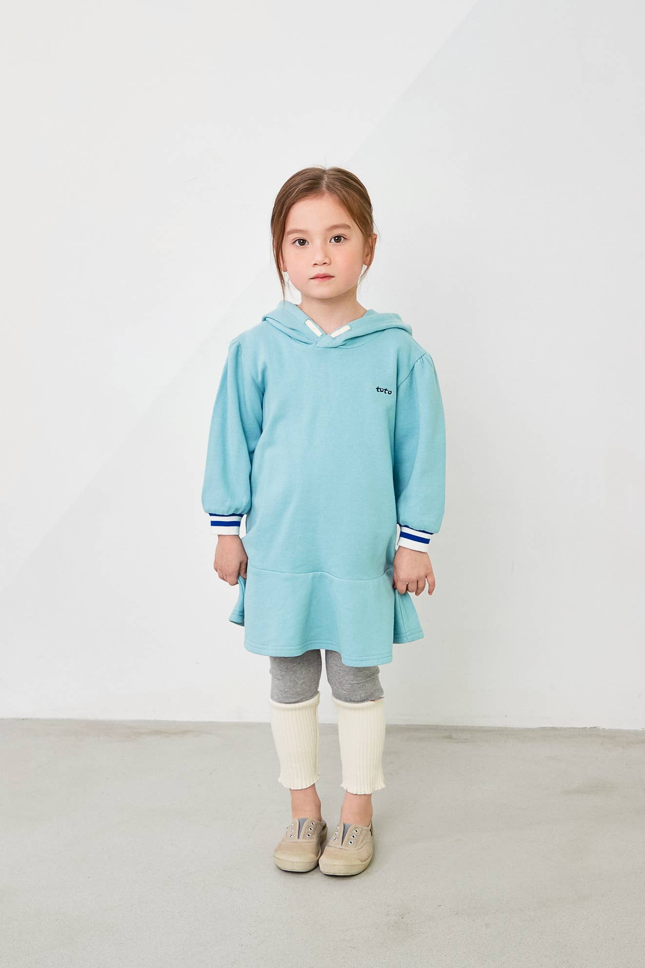 Sporty Hooded Dress - ToTo Heros l Premium Children's Clothing