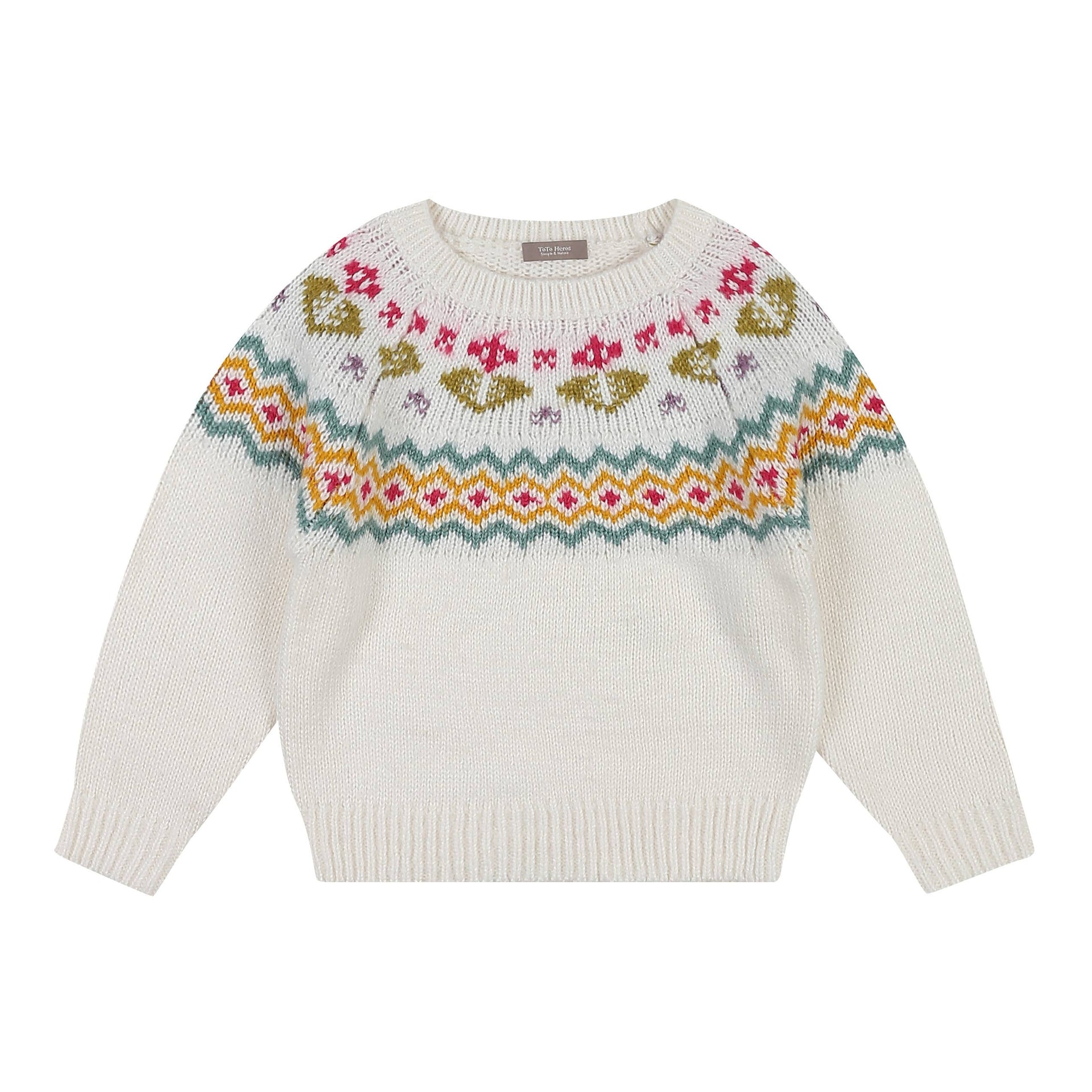 Naomi Nordic Pattern Knit Sweater - ToTo Heros l Premium Children's Clothing