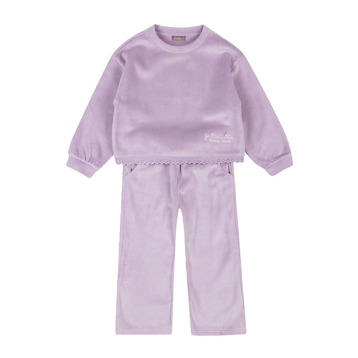 Monet Velvet Corduroy Sweatshirt & Sweatpants Set - ToTo Heros l Premium Children's Clothing