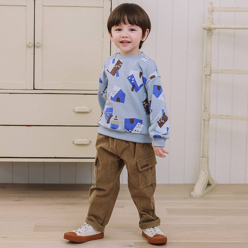 River Corduroy Cargo Pants - ToTo Heros l Premium Children's Clothing