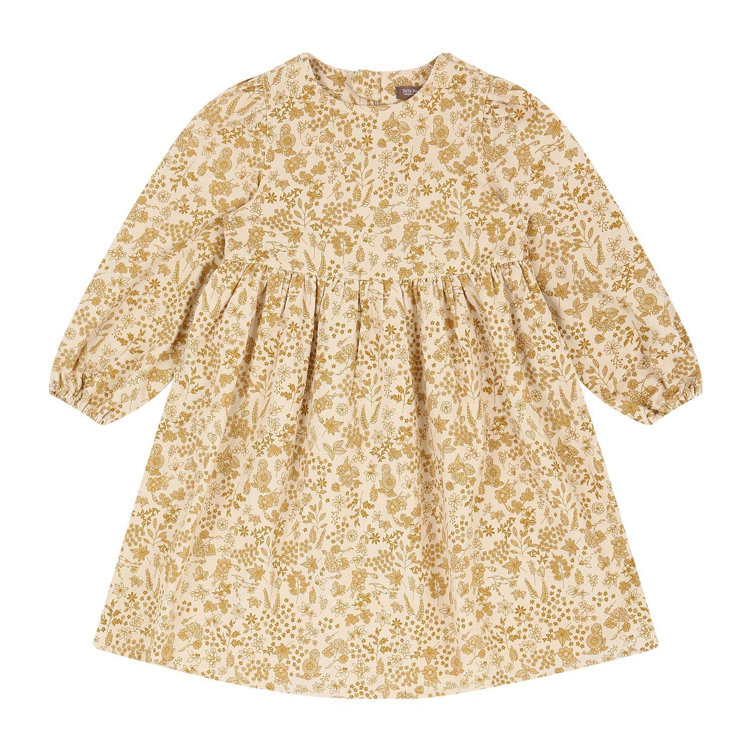 Allover Floral Print Dress-Dress - Kids-ToTo Heros-ToTo Heros l Premium Children&#x27;s Clothing