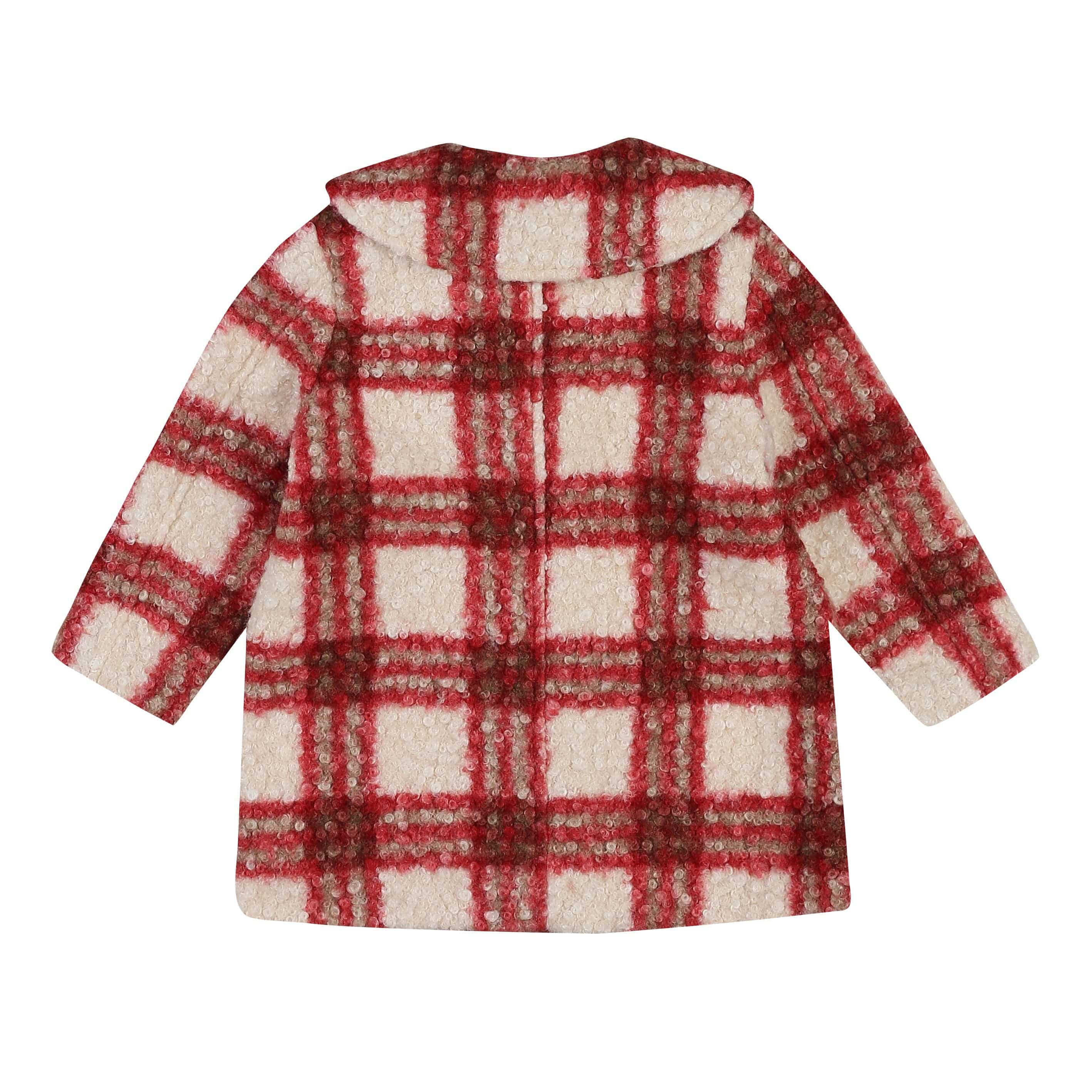 Amelia Checkered Coat with Mini Bag-Coat - Kids-ToTo Heros-ToTo Heros l Premium Children's Clothing