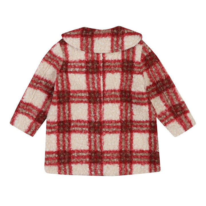 Amelia Checkered Coat with Mini Bag-Coat - Kids-ToTo Heros-ToTo Heros l Premium Children's Clothing