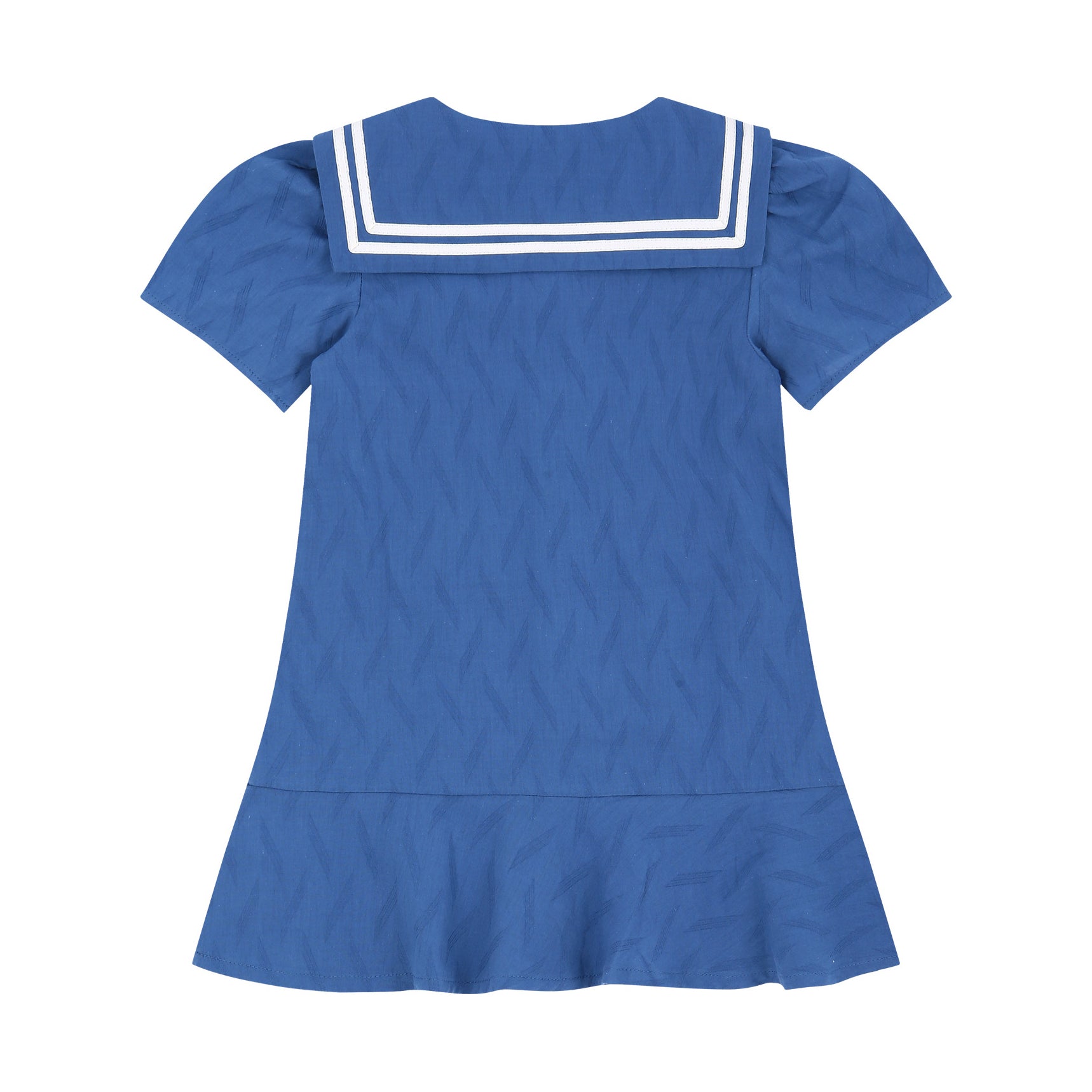 Amy Textured Sailor-Collared Dress-Dress - Kids-ToTo Heros-