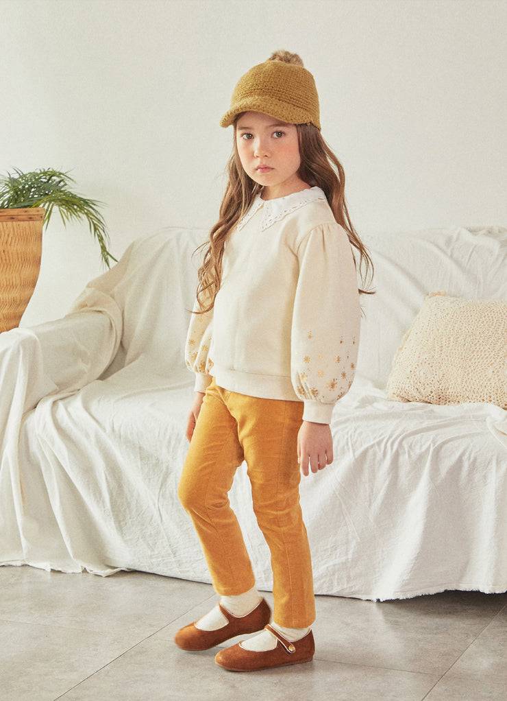 Anna Soft Velvet Skinny Pants-Pants - Kids-ToTo Heros-ToTo Heros l Premium Children&#x27;s Clothing