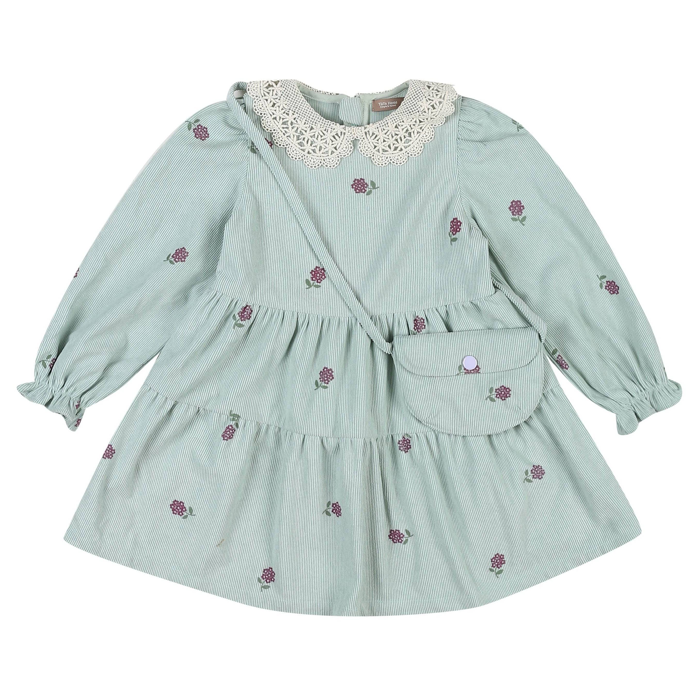 Aria Dress with Mini Bag-Dress - Kids-ToTo Heros-ToTo Heros l Premium Children&#x27;s Clothing