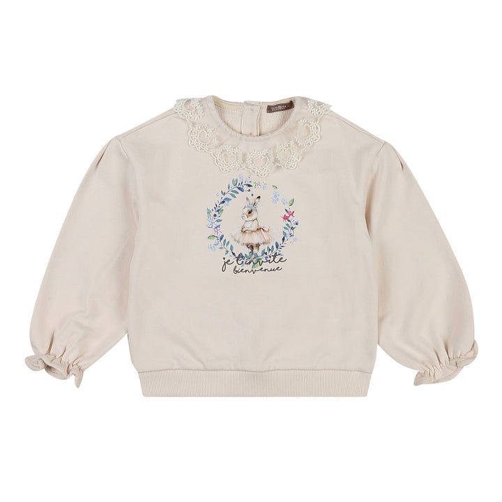 Arial Laced Detail Sweatshirt-Sweatshirt - Kids-ToTo Heros-ToTo Heros l Premium Children&#x27;s Clothing