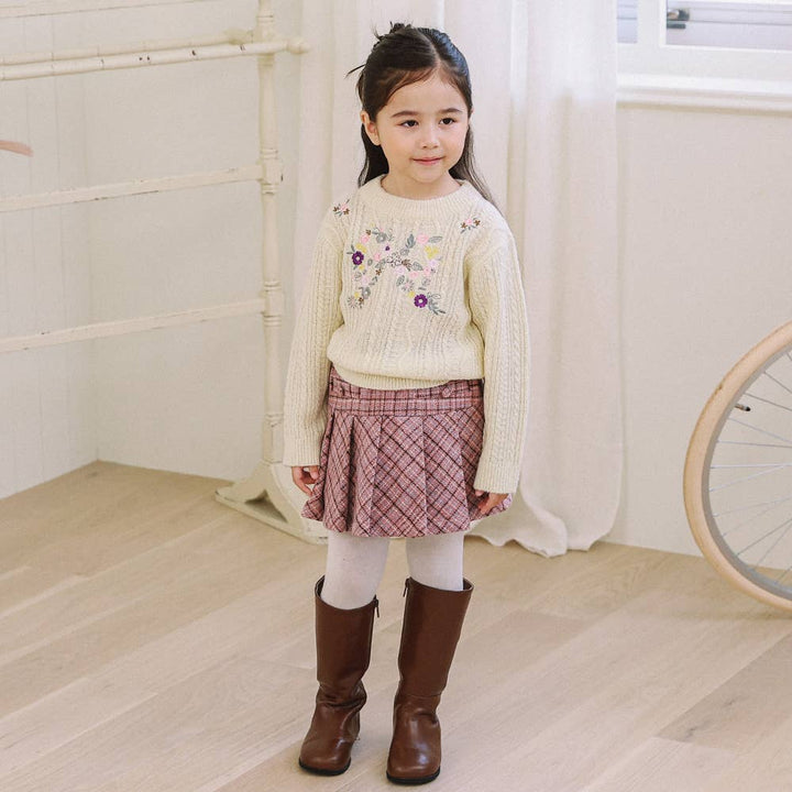 Bibi Checkered Skirt-Skirt - Kids-ToTo Heros-ToTo Heros l Premium Children&#x27;s Clothing