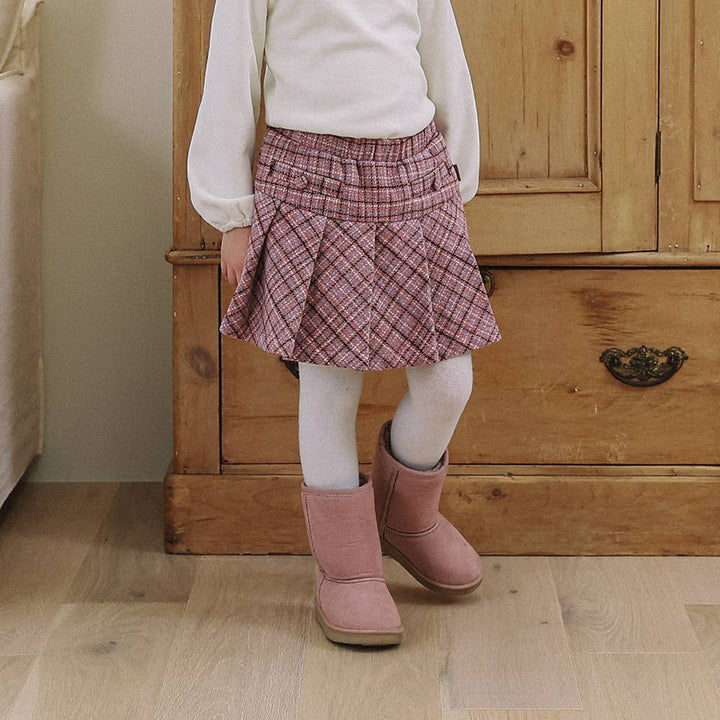 Bibi Checkered Skirt-Skirt - Kids-ToTo Heros-ToTo Heros l Premium Children&#x27;s Clothing