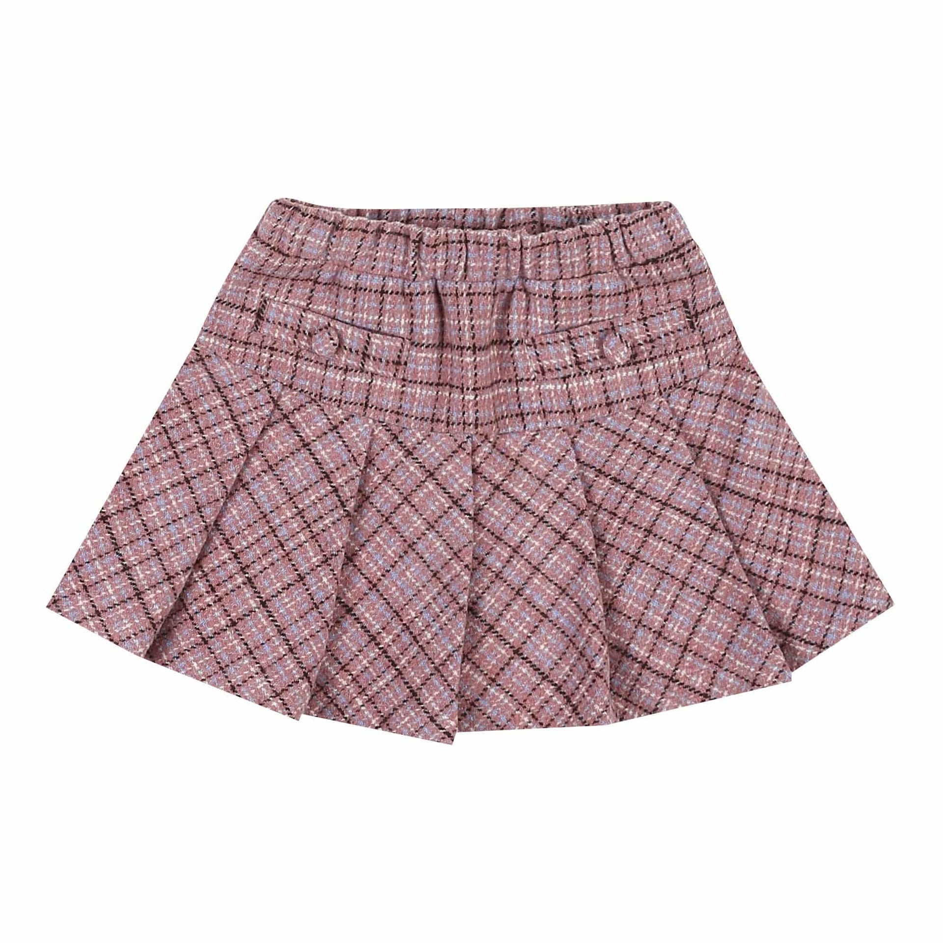 Bibi Checkered Skirt-Skirt - Kids-ToTo Heros-ToTo Heros l Premium Children&#x27;s Clothing