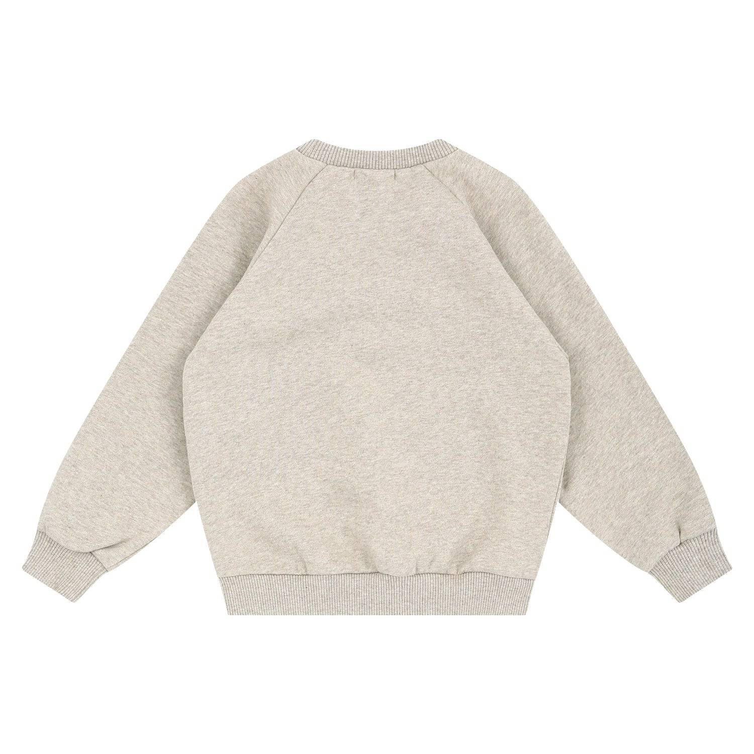 Polar Bear Patch Fleeced Sweatshirt - ToTo Heros l Premium Children's Clothing