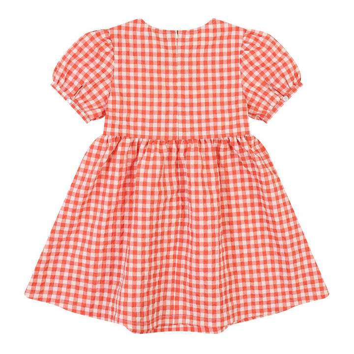 Brianna Round Neck Balloon Sleeve Summer Vacation Dress-Dress - Kids-ToTo Heros-