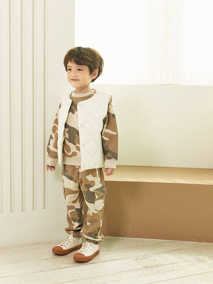 Camo Fleeced Pocket Sweatpants-Pants - Kids-ToTo Heros-ToTo Heros l Premium Children&#x27;s Clothing