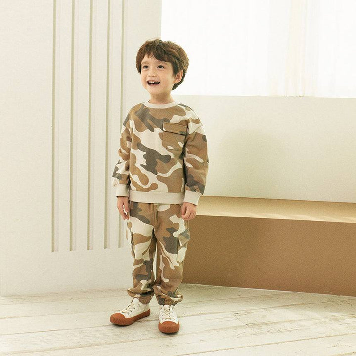 Camo Fleeced Sweatshirt-Sweatshirt - Kids-ToTo Heros-ToTo Heros l Premium Children&#x27;s Clothing